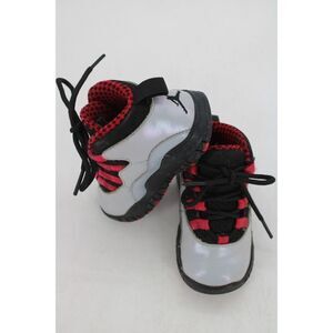 Nike Boys Air Jordan 10 310808-009 Gray Basketball Shoes Sneakers Size 5.5c